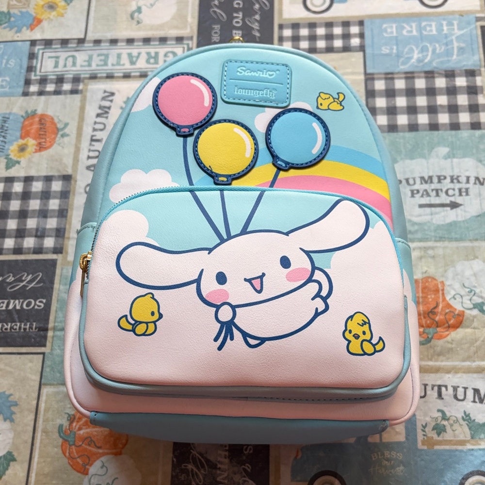 NWT Loungfly Sanrio Cinnamoroll Balloons Mini Backpack